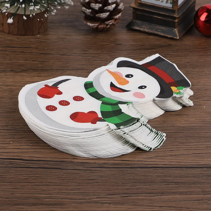 Serviettes en papier jetables de noël 20 pièces – Image 9