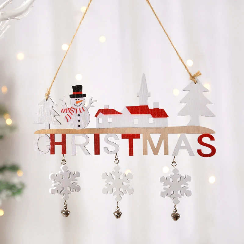Décoration de Noël à suspendre en bois – Image 5