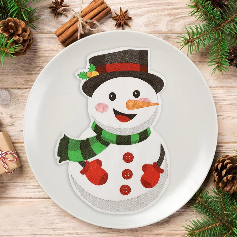 Serviettes en papier jetables de noël 20 pièces – Image 4