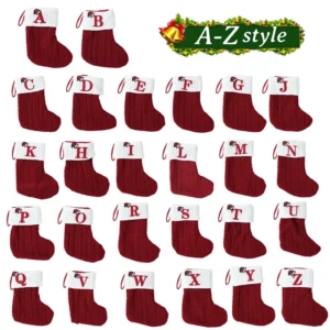 Chaussettes de Noël avec initiales