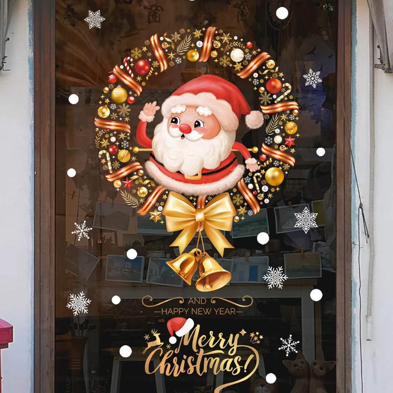 Autocollants de fenêtre joyeux Noël – Image 4