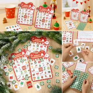 Cartes de jeu de Bingos de noël