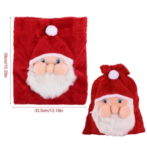 Alternative view of Grand sac cadeau de noël du père noël avec cordon de serrage