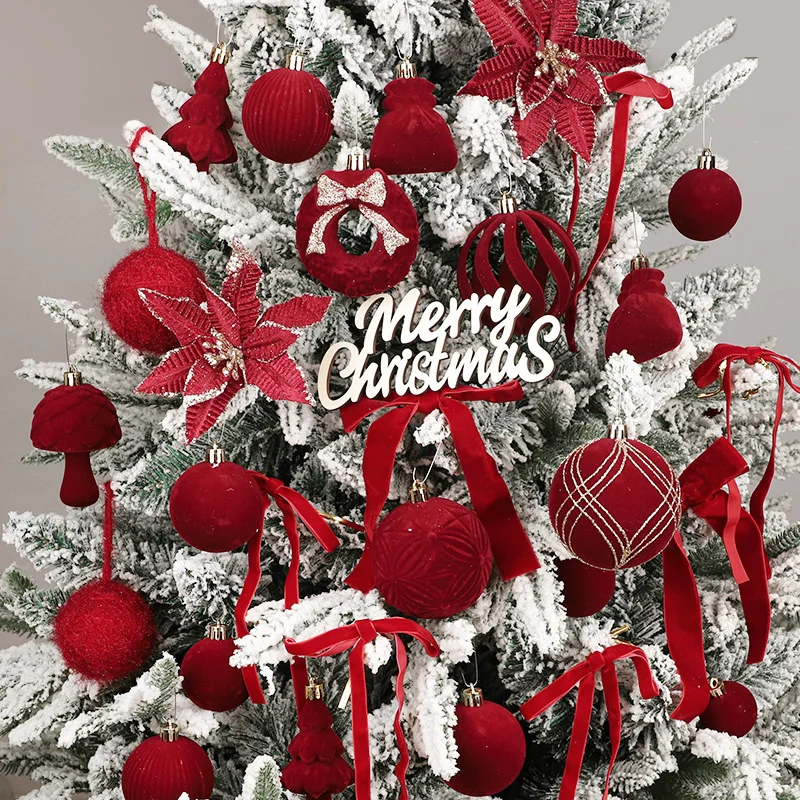 Boules de noël en velours – Image 4