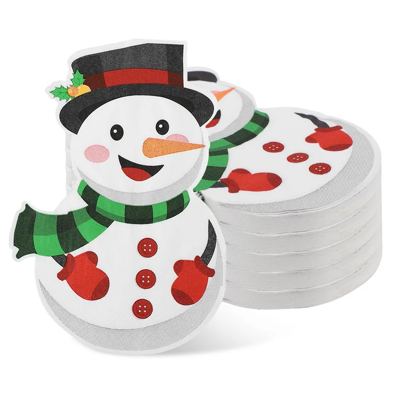 Serviettes en papier jetables de noël 20 pièces – Image 2