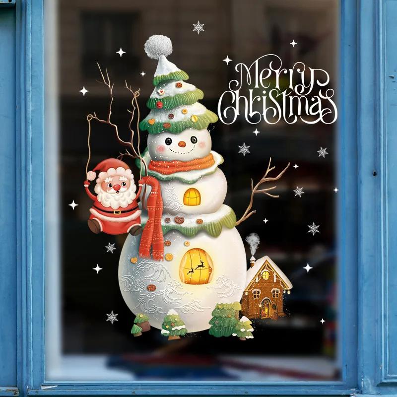 Autocollants de fenêtre joyeux Noël – Image 3