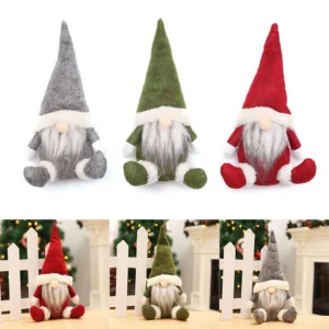 Alternative view of Peluche GNOME sans visage de Noël
