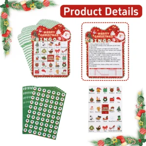 Alternative view of Cartes de jeu de Bingos de noël