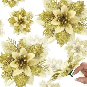 Alternative view of Fleurs Artificielles à Paillettes 5 Pièces