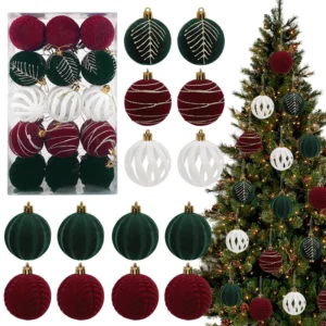 Boule de noël en velours