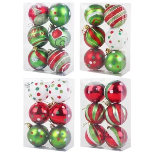 Alternative view of Boules de noël rouge & vert