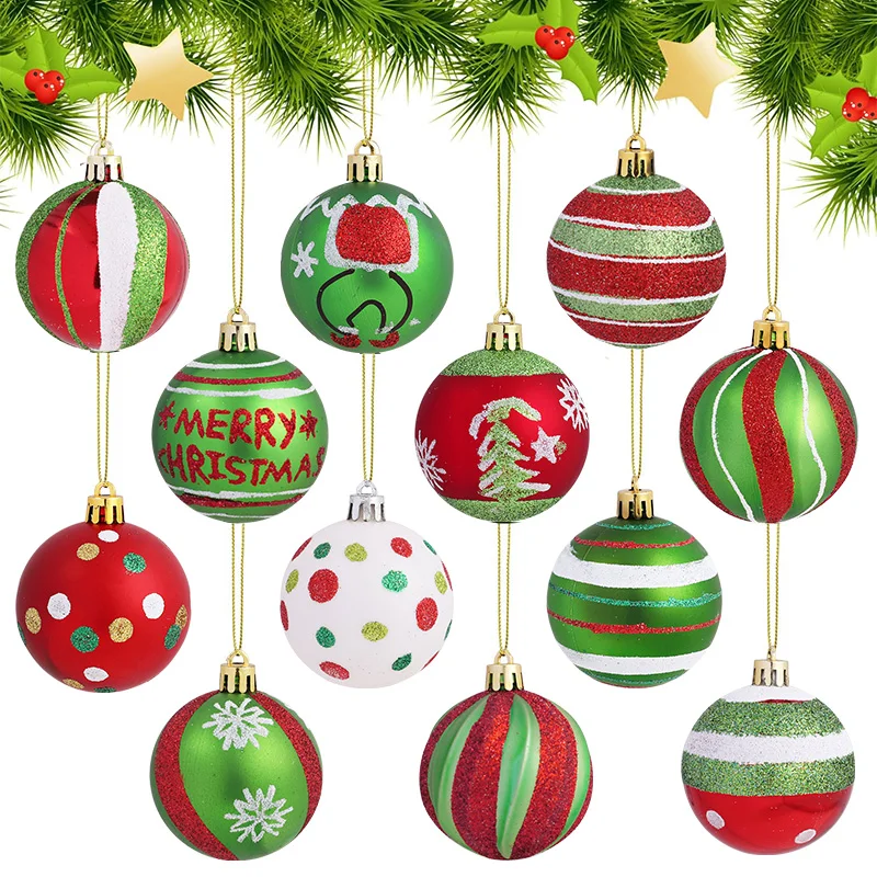 Boules de noël rouge & vert – Image 5