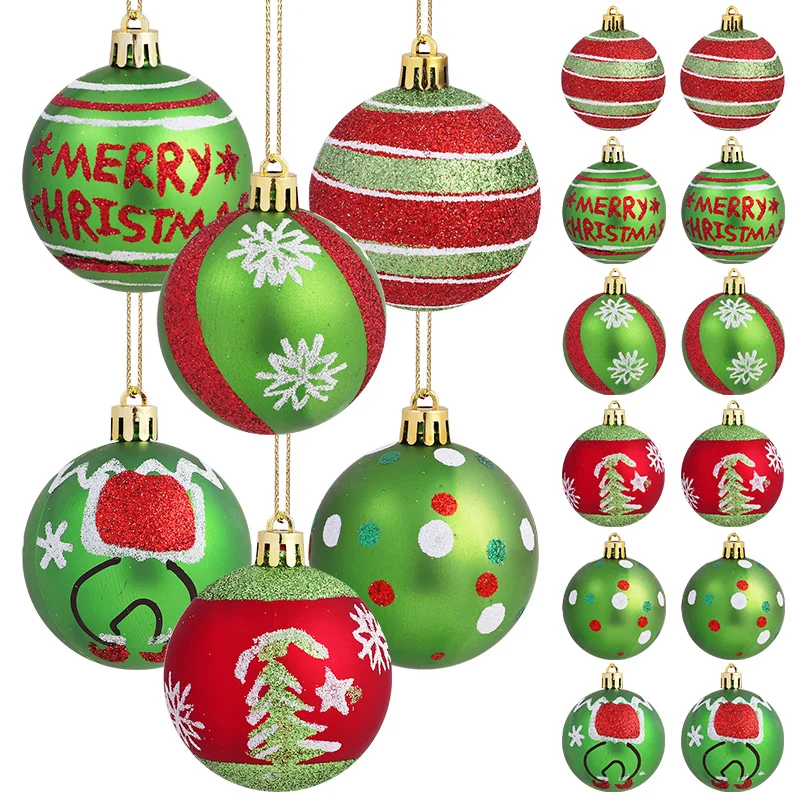 Boules de noël rouge & vert – Image 3