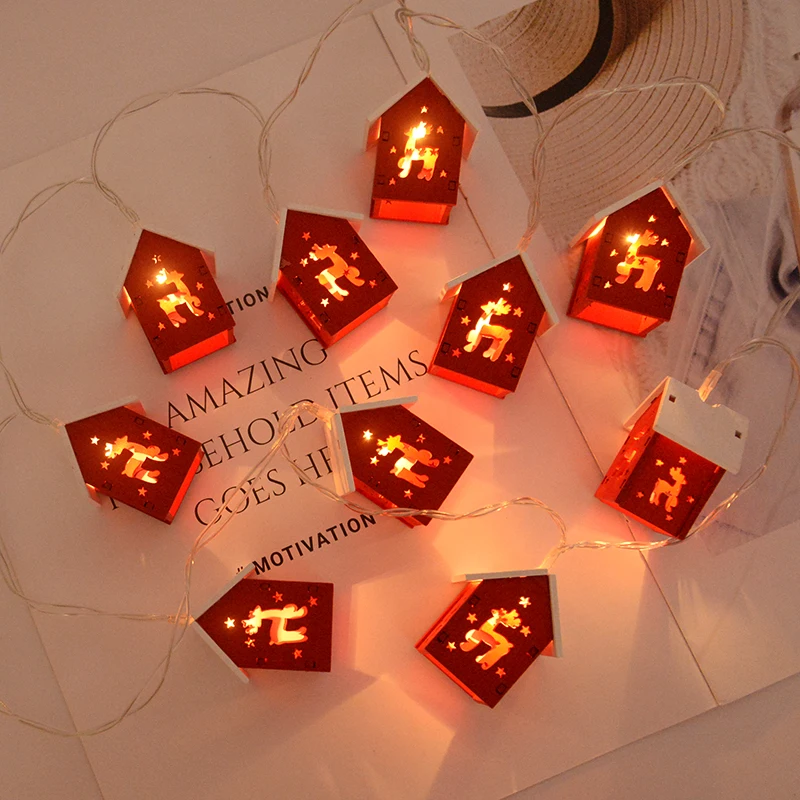 Guirlande lumineuse LED en bois – Image 3
