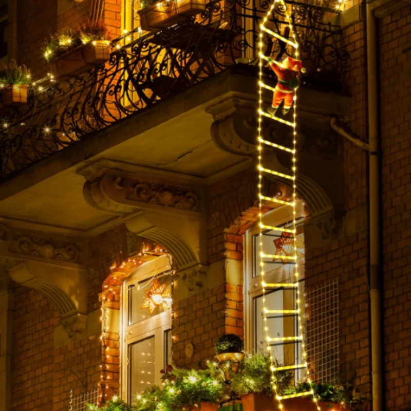 Echelle lumineuse avec Père Noël 1.5/3 m – Image 5