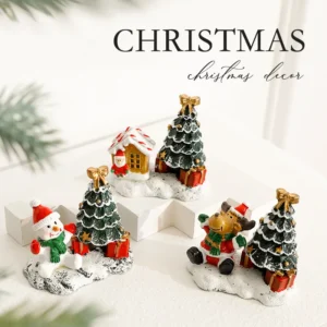 Figurines de Village de noël en résine