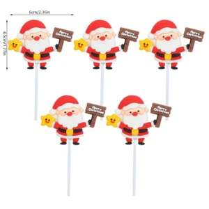 Décoration de gâteau de noël du père noël