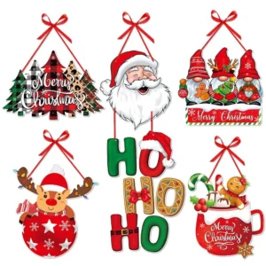 Cintre de porte décor de noël