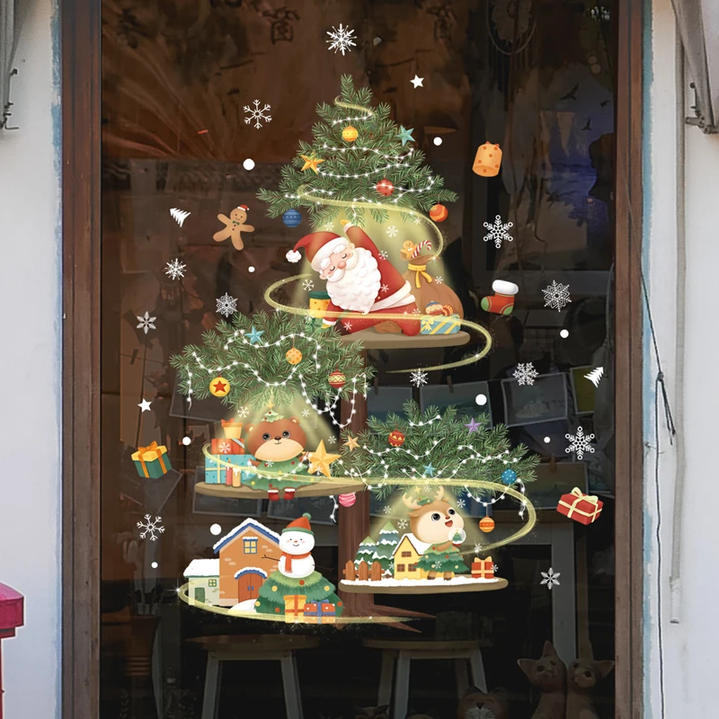 Autocollants de fenêtre joyeux Noël – Image 7