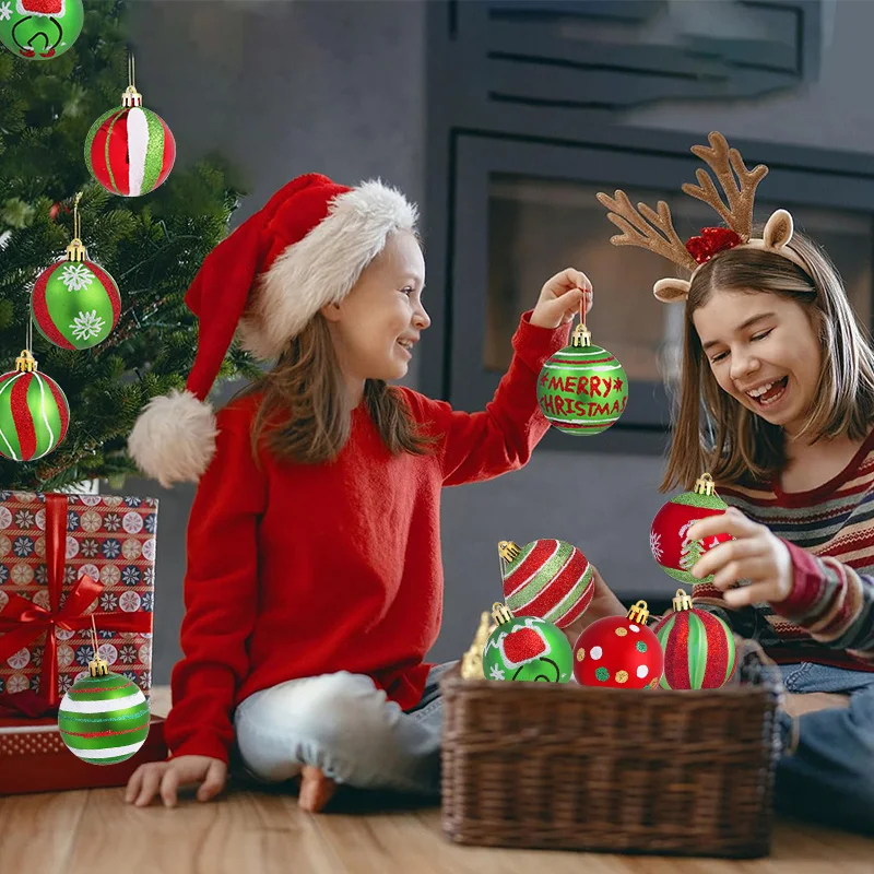 Boules de noël rouge & vert – Image 7