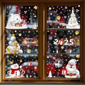 Alternative view of Autocollants de fenêtre de Noël en PVC