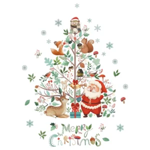 Autocollants de fenêtre joyeux Noël