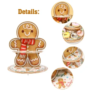 SUPPORT À GATEAUX DE NOËL À 3 NIVEAUX 
