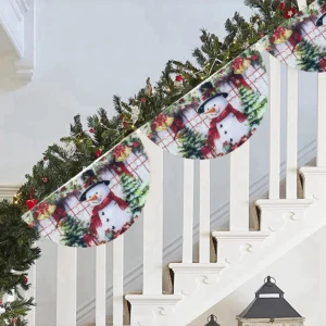 Alternative view of Bannière de drapeau en forme d'éventail de noël