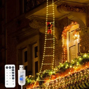 Alternative view of Echelle lumineuse avec Père Noël 1.5/3 m