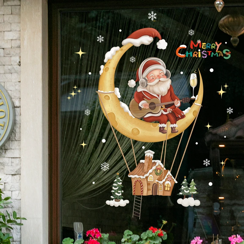 Autocollants de fenêtre joyeux Noël – Image 5