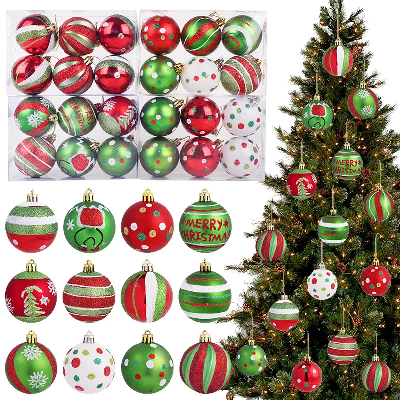 Boules de noël rouge & vert – Image 4