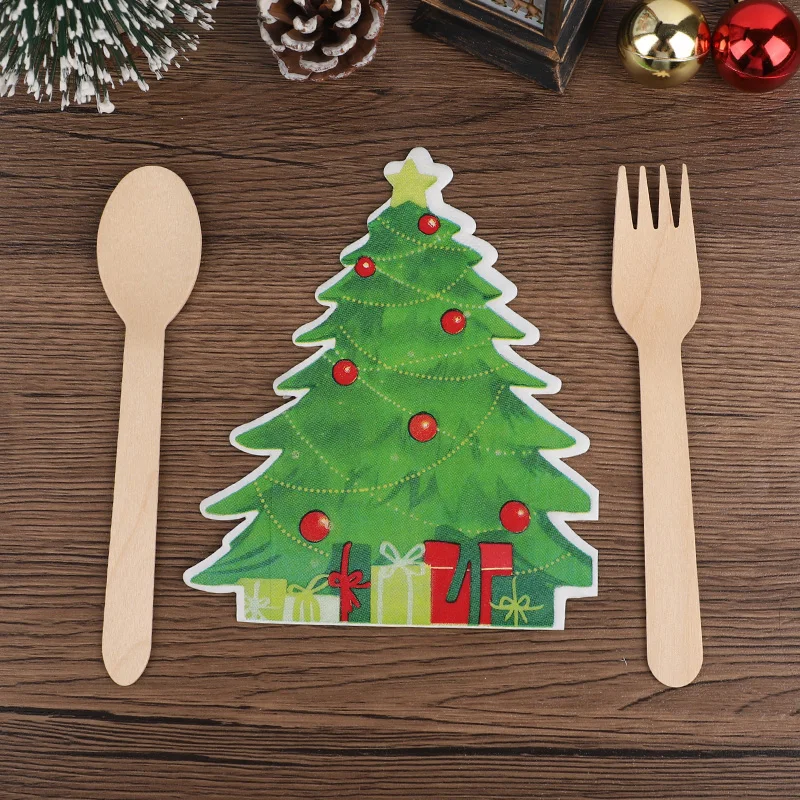 Serviettes en papier jetables de noël 20 pièces – Image 6